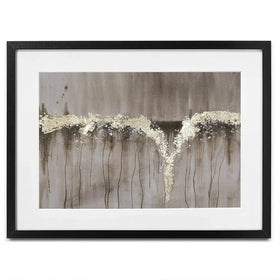 Printed Champagne And Gold Falls Framed Art Print Printed Champagne And Gold Falls Framed Art Print wall art product Jennifer Goldberger