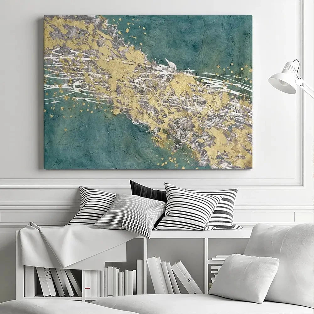 Printed Mistral In Sea Green Canvas Print Printed Mistral In Sea Green Canvas Print wall art product Michael WIllett