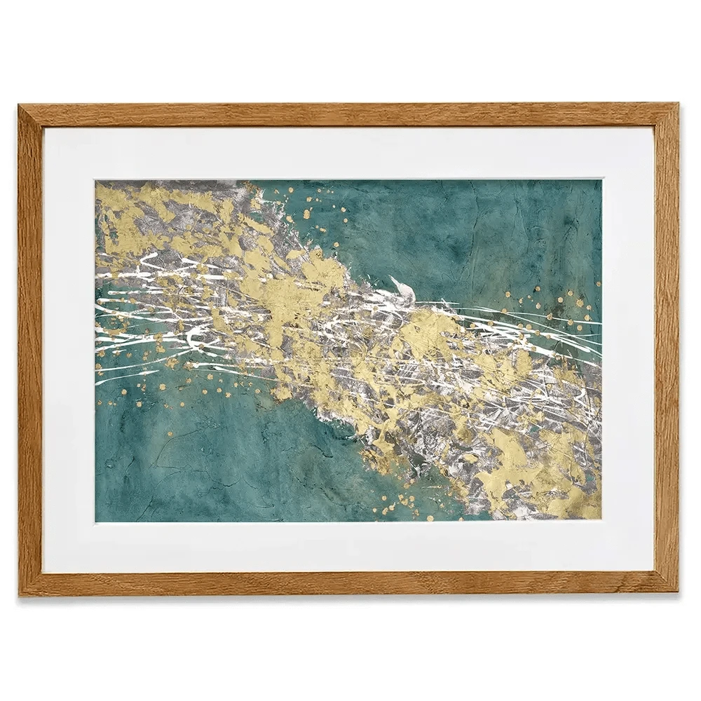 Printed Mistral In Sea Green Framed Art Print Printed Mistral In Sea Green Framed Art Print wall art product Michael WIllett