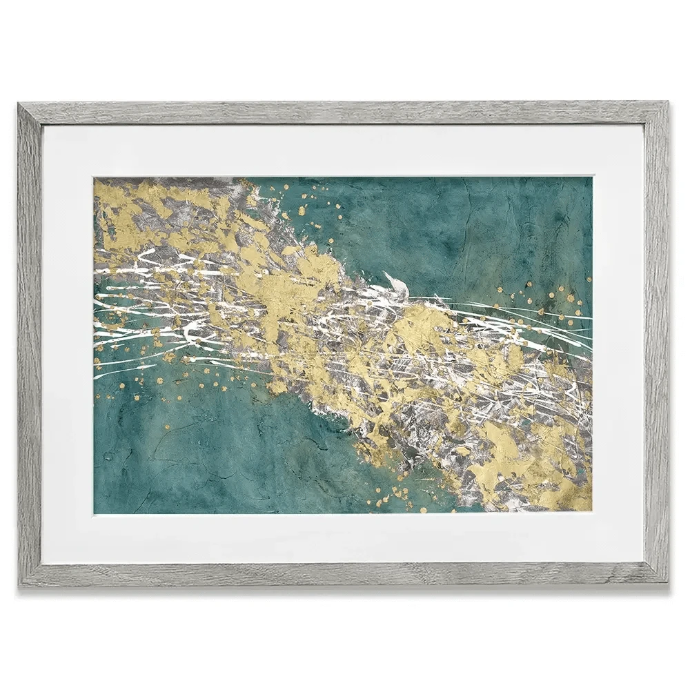 Printed Mistral In Sea Green Framed Art Print Printed Mistral In Sea Green Framed Art Print wall art product Michael WIllett