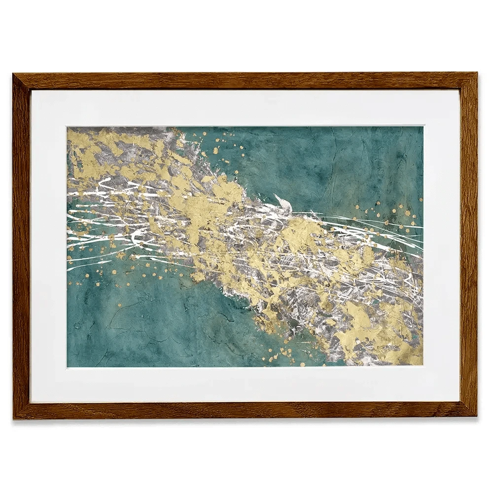 Printed Mistral In Sea Green Framed Art Print Printed Mistral In Sea Green Framed Art Print wall art product Michael WIllett