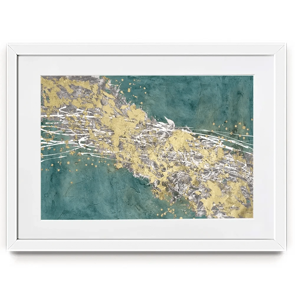 Printed Mistral In Sea Green Framed Art Print Printed Mistral In Sea Green Framed Art Print wall art product Michael WIllett
