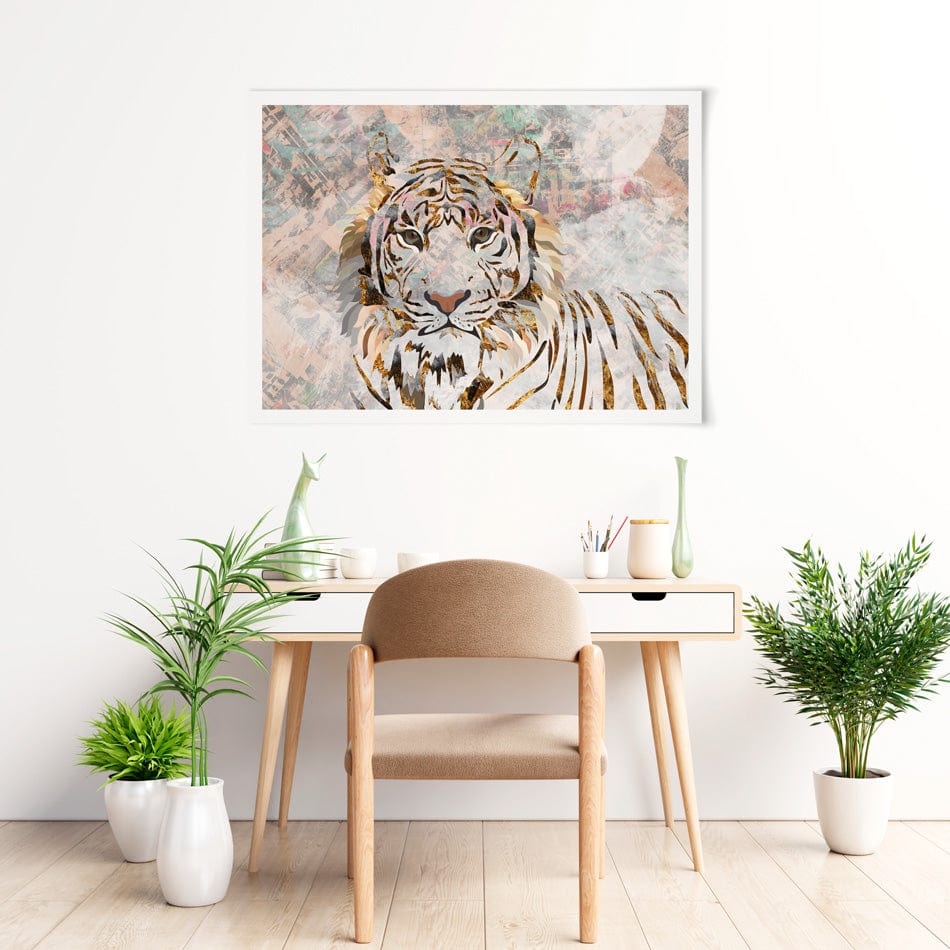 Proud Tiger Art Print wall art product / Shutterstock