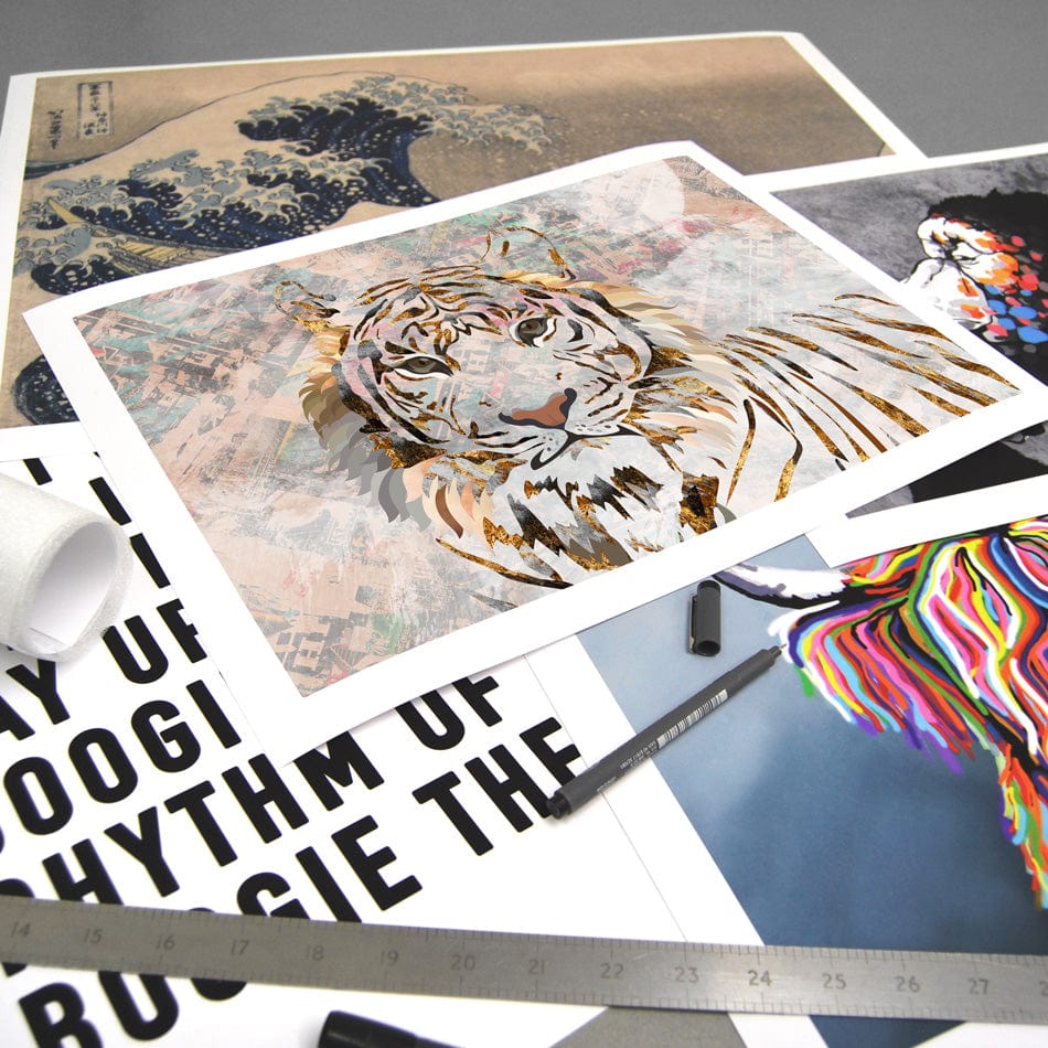 Proud Tiger Art Print wall art product / Shutterstock