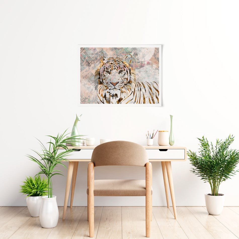 Proud Tiger Art Print wall art product / Shutterstock