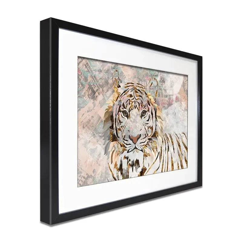 Proud Tiger Framed Art Print Proud Tiger Framed Art Print wall art product Sarah Manovski