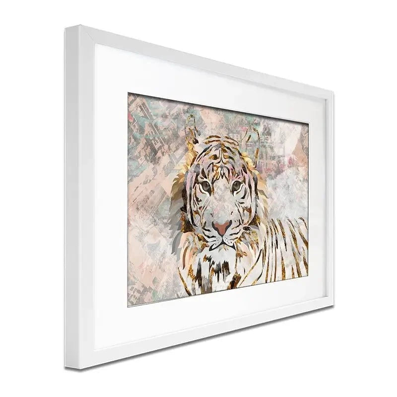 Proud Tiger Framed Art Print Proud Tiger Framed Art Print wall art product Sarah Manovski
