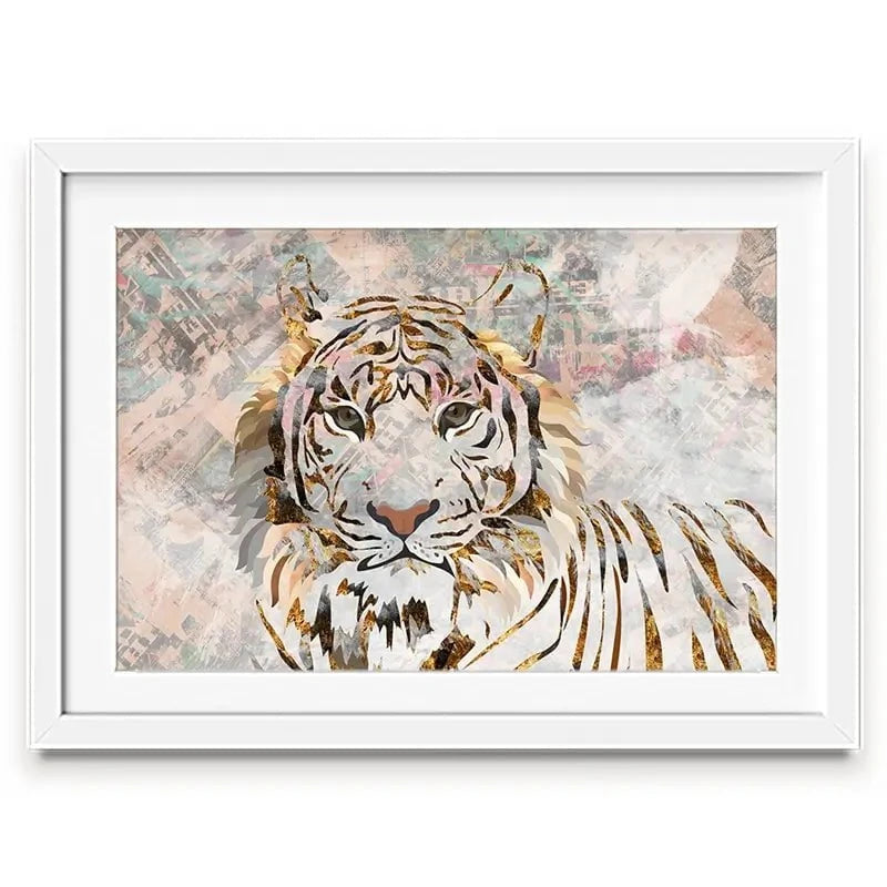 Proud Tiger Framed Art Print Proud Tiger Framed Art Print wall art product Sarah Manovski