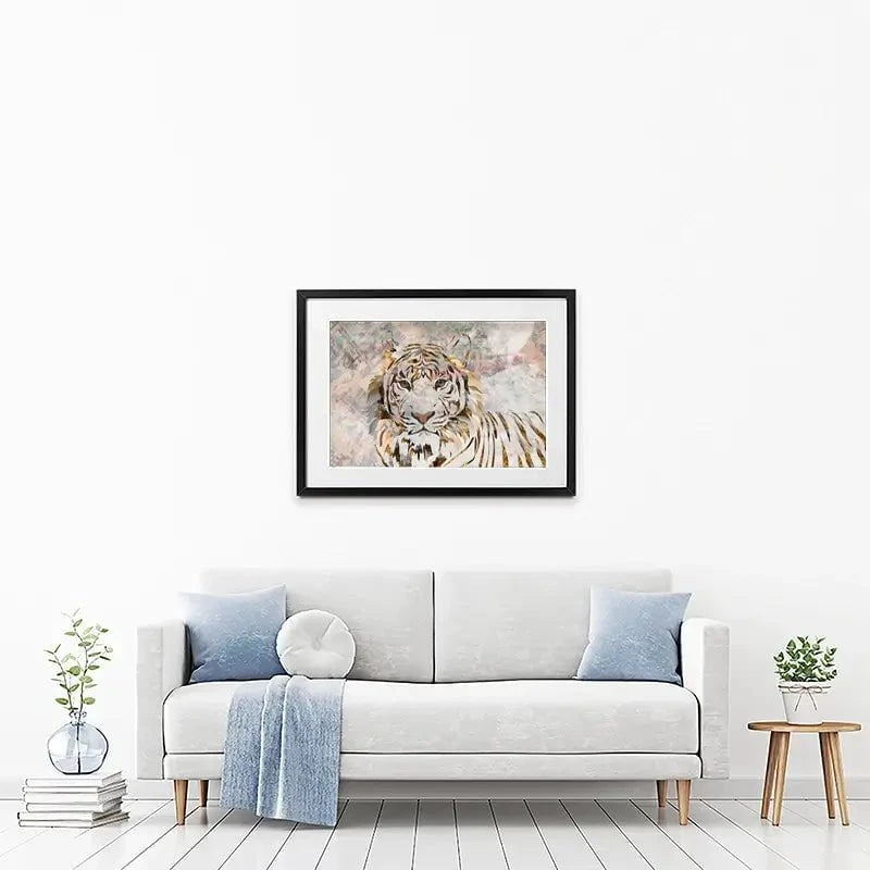 Proud Tiger Framed Art Print Proud Tiger Framed Art Print wall art product Sarah Manovski