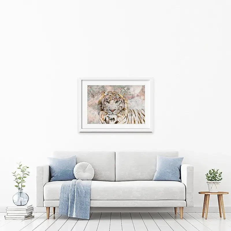 Proud Tiger Framed Art Print Proud Tiger Framed Art Print wall art product Sarah Manovski