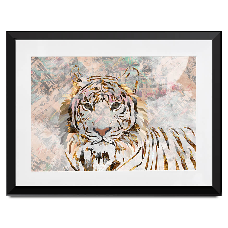 Proud Tiger Framed Art Print Proud Tiger Framed Art Print wall art product Sarah Manovski