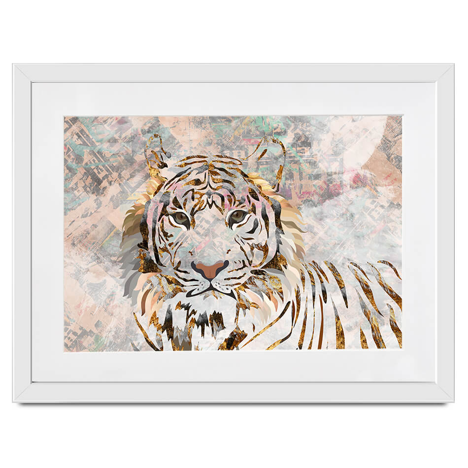 Proud Tiger Framed Art Print Proud Tiger Framed Art Print wall art product Sarah Manovski