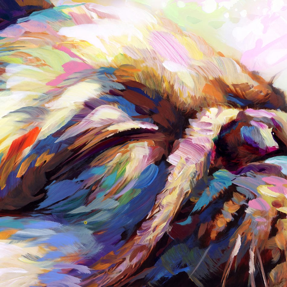 Pug's Beat Bliss Canvas Print wall art product Leon Devenice