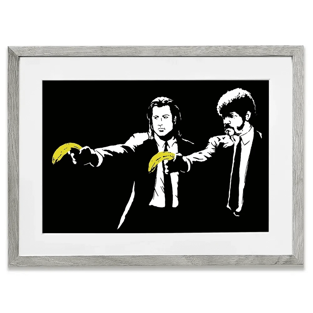 Pulp Fiction Framed Art Print Pulp Fiction Framed Art Print wall art product Banksy