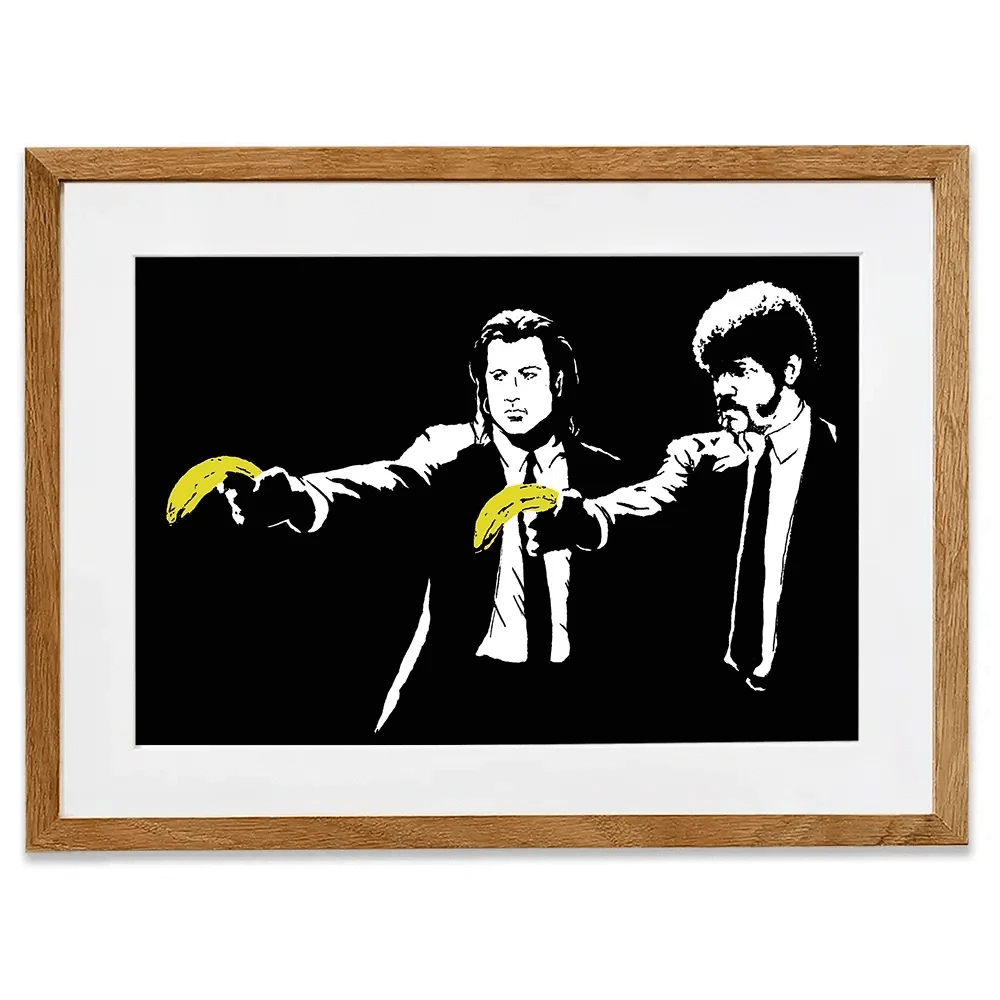 Pulp Fiction Framed Art Print Pulp Fiction Framed Art Print wall art product Banksy
