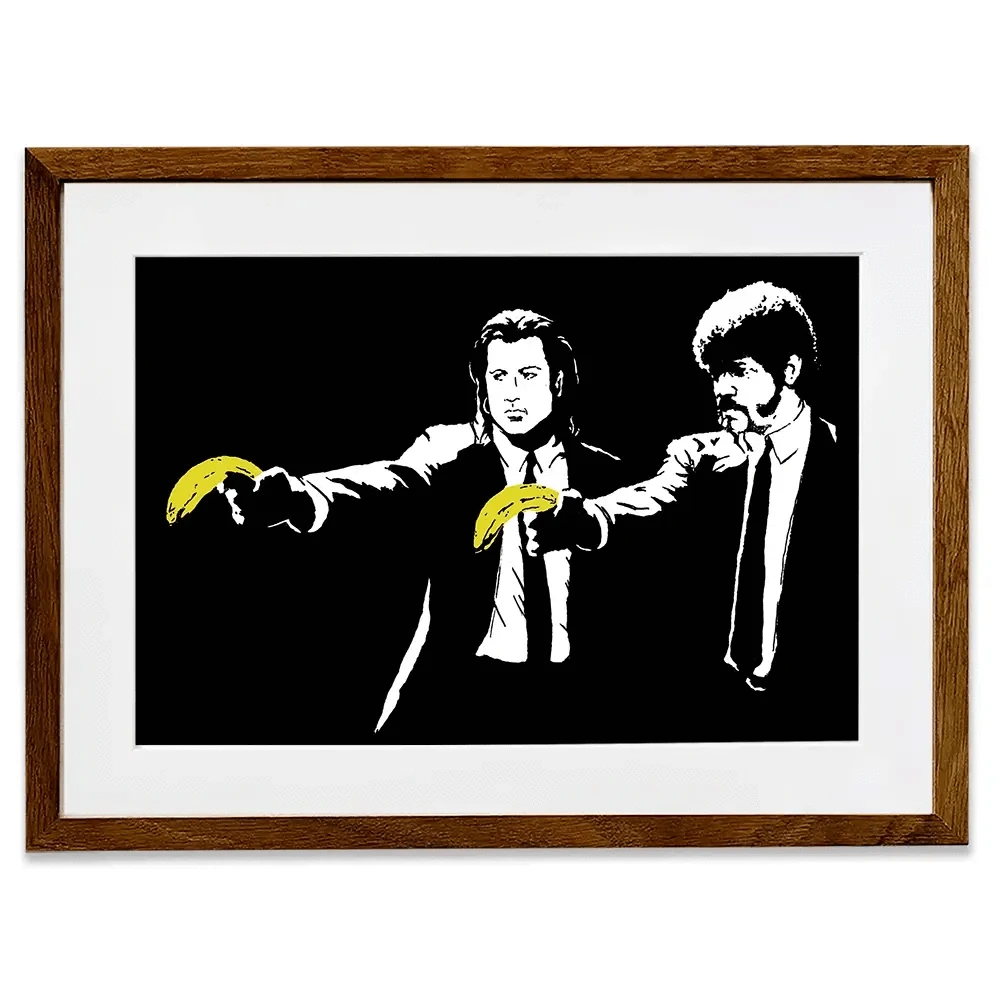 Pulp Fiction Framed Art Print Pulp Fiction Framed Art Print wall art product Banksy