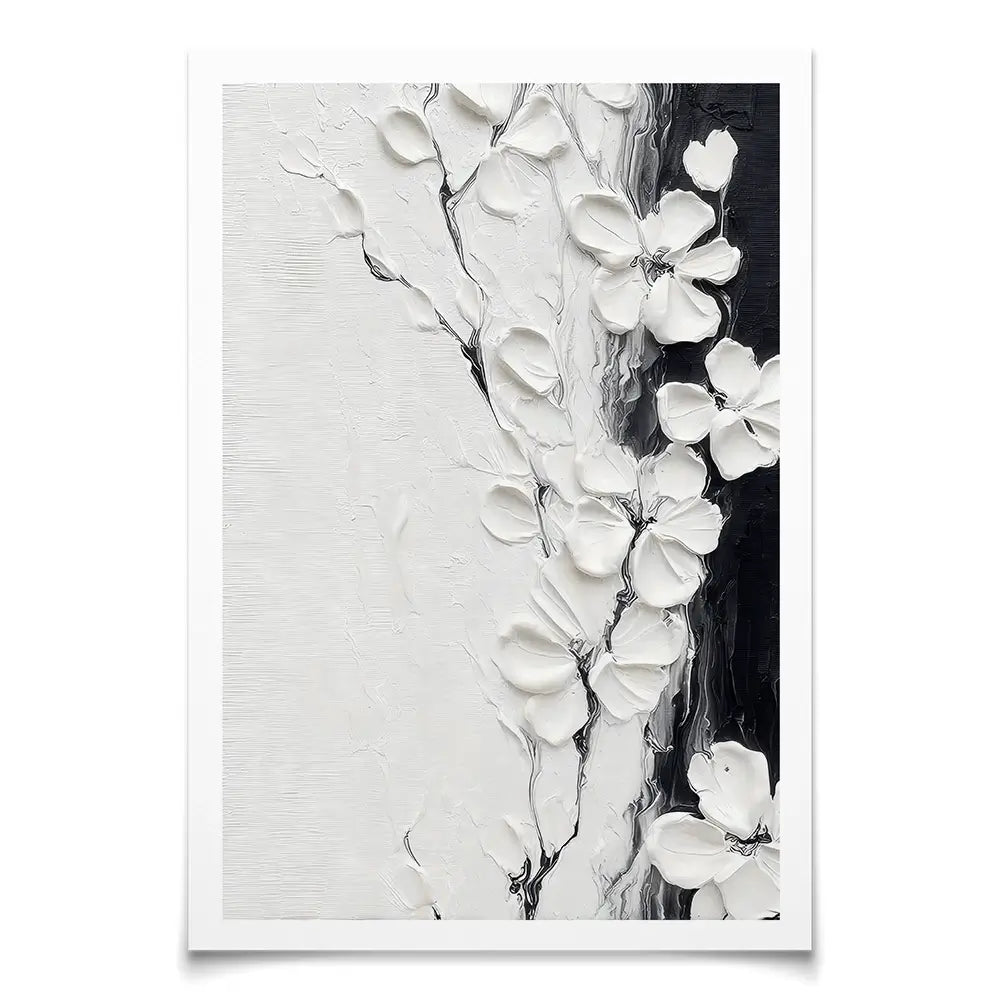 Pure White Blossoms Art Print Pure White Blossoms Art Print wall art product LSR Design Studio - Independent