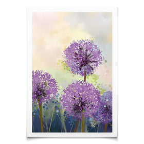 Purple Allium Art Print Purple Allium Art Print wall art product pluie_r / Shutterstock