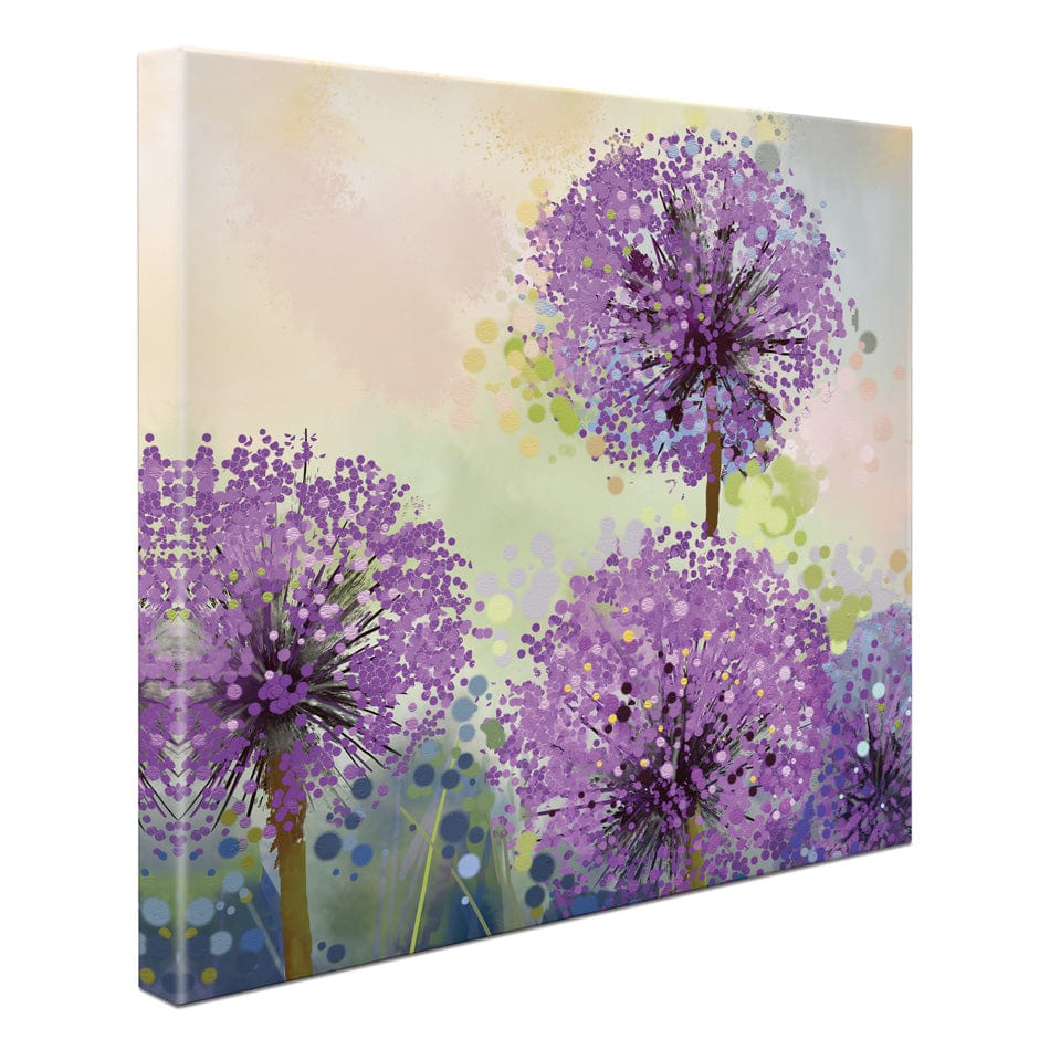 Purple Allium Square Canvas Print wall art product pluie_r / Shutterstock