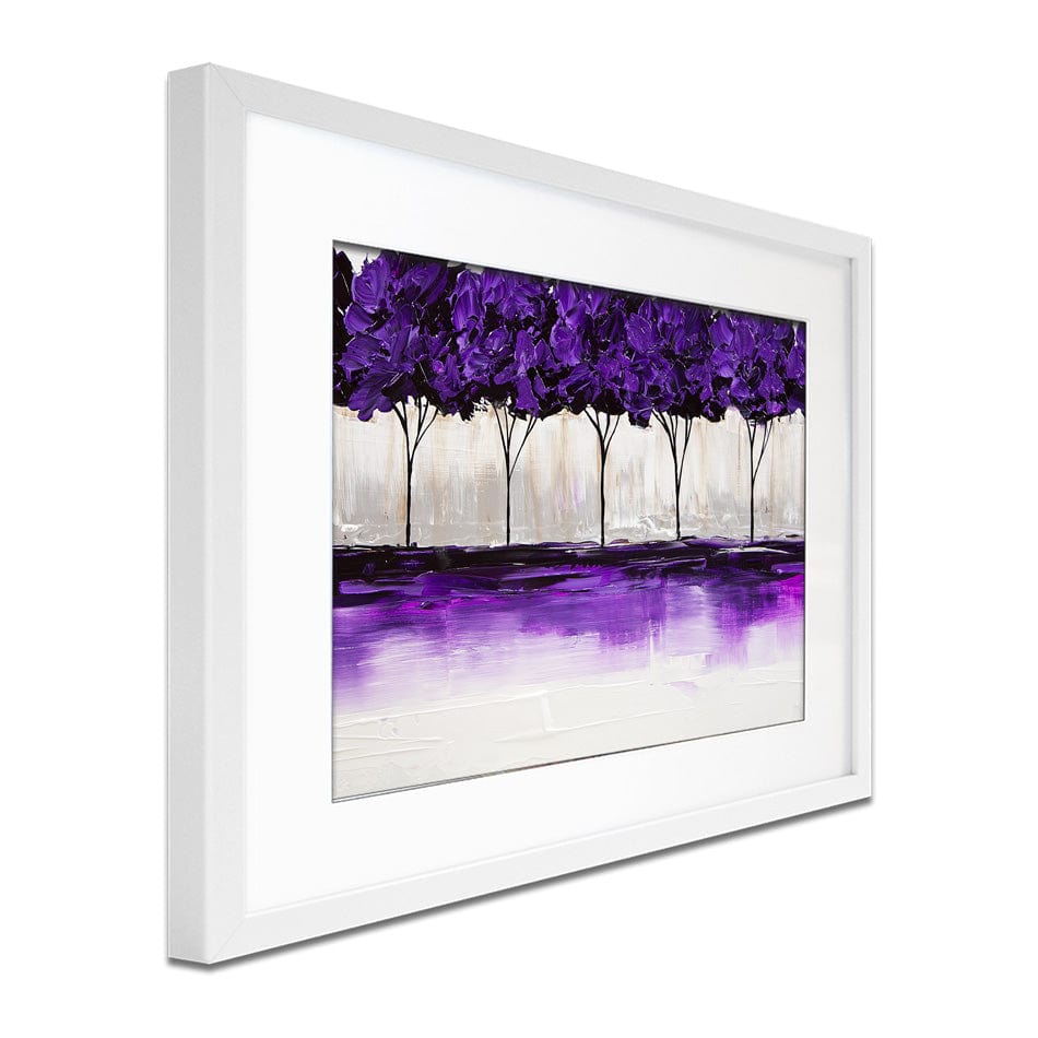 Purple Blossom Framed Art Print wall art product Osnat Tzadok