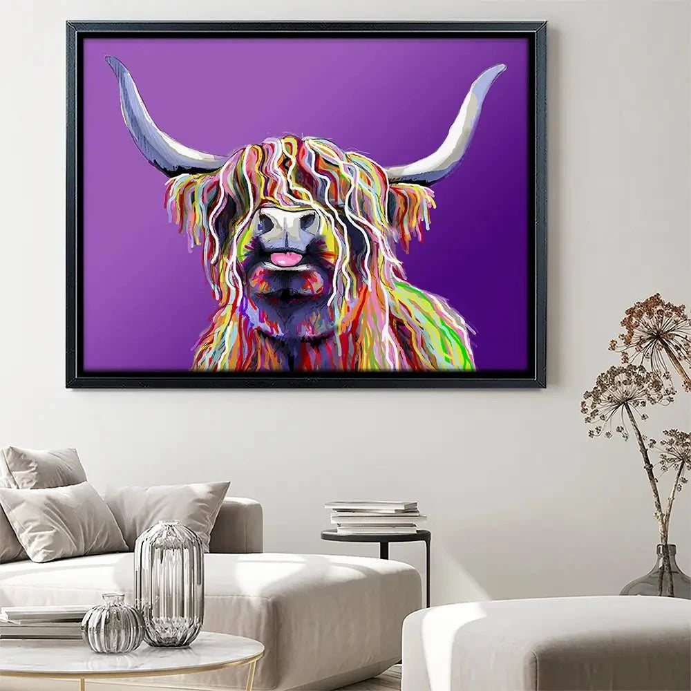 Purple Cheeky Coo Canvas Print Purple Cheeky Coo Canvas Print wall art product Independent