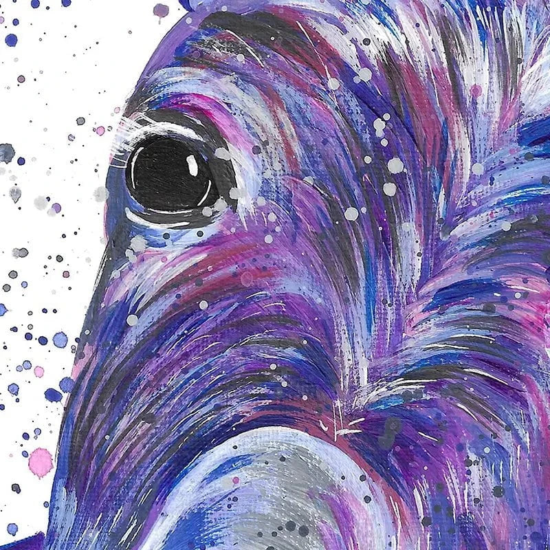 Purple Donkey Canvas Print Purple Donkey Canvas Print wall art product Emma LC Art