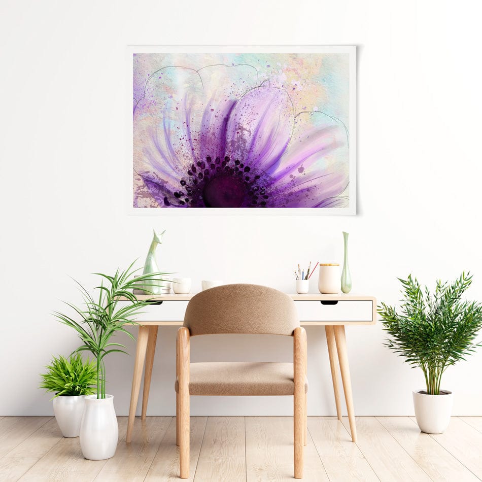 Purple Flower Half Art Print Purple Flower Half Art Print wall art product Pacrovka / Shutterstock