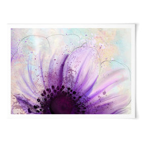 Purple Flower Half Art Print wall art product Pacrovka / Shutterstock