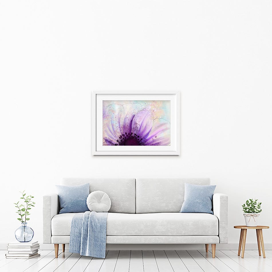 Purple Flower Half Framed Art Print Purple Flower Half Framed Art Print wall art product Pacrovka / Shutterstock