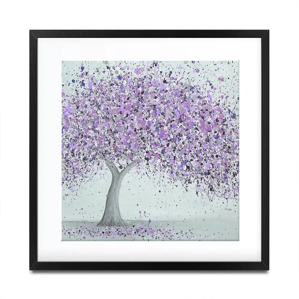 Purple Love Square Framed Art Print Purple Love Square Framed Art Print wall art product Jo Gough