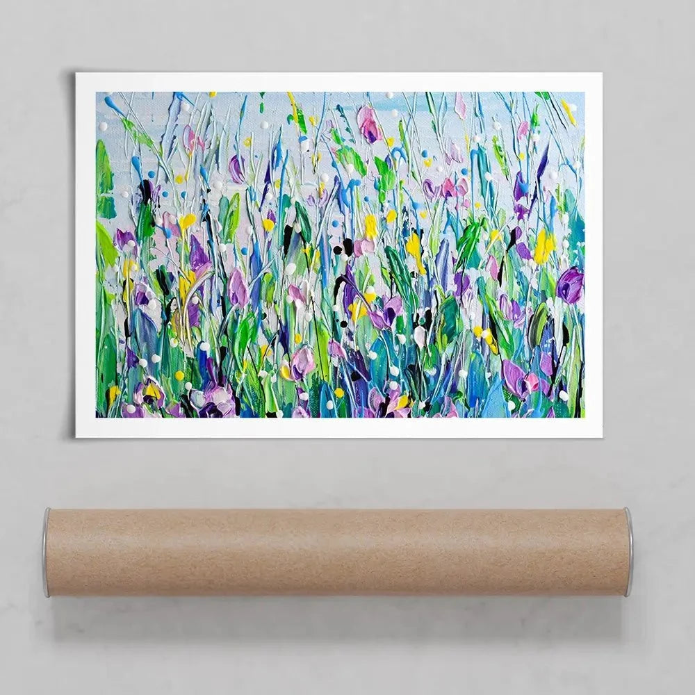 Purple Meadow Art Print Purple Meadow Art Print wall art product Olga Tkachyk
