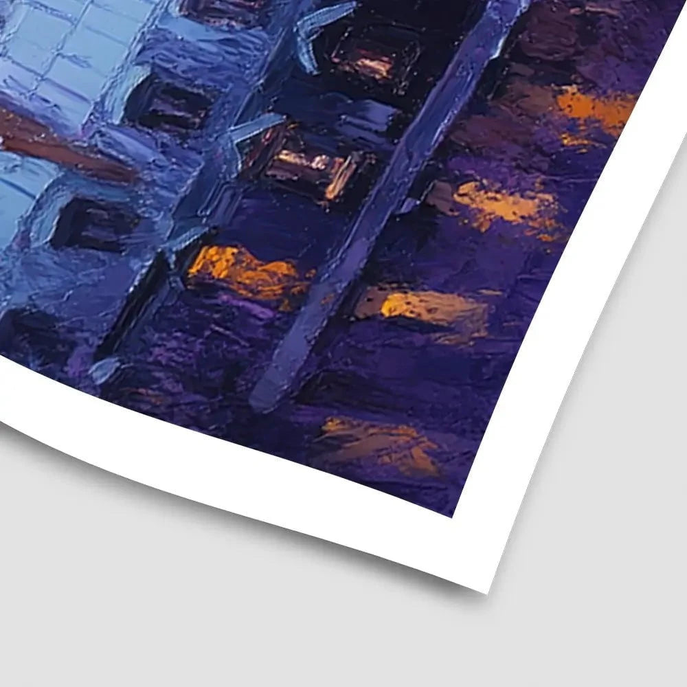 Purple Paris Night Art Print Purple Paris Night Art Print wall art product Tanya Ocean
