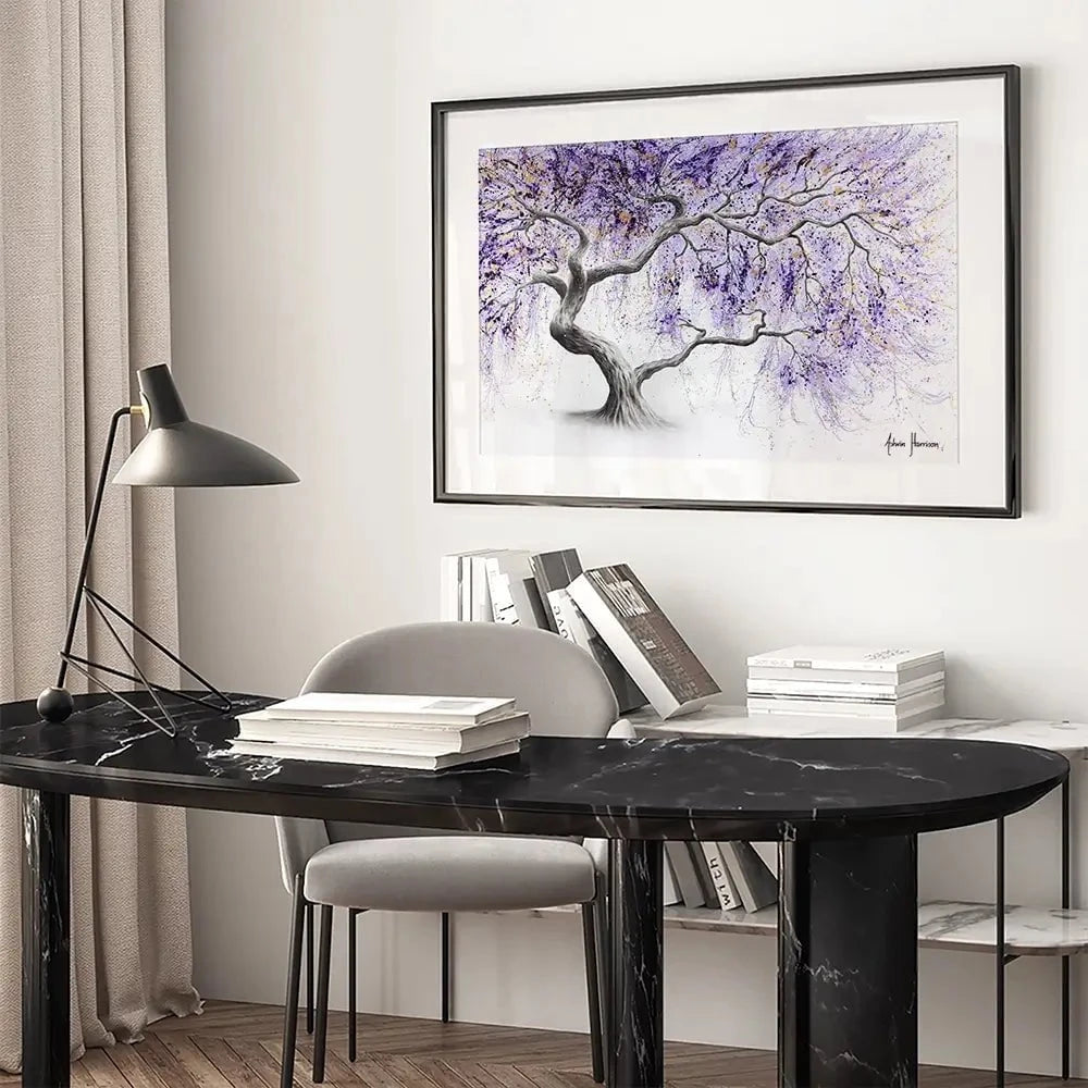 Purple Prosperity Framed Art Print Purple Prosperity Framed Art Print wall art product Ashvin Harrison