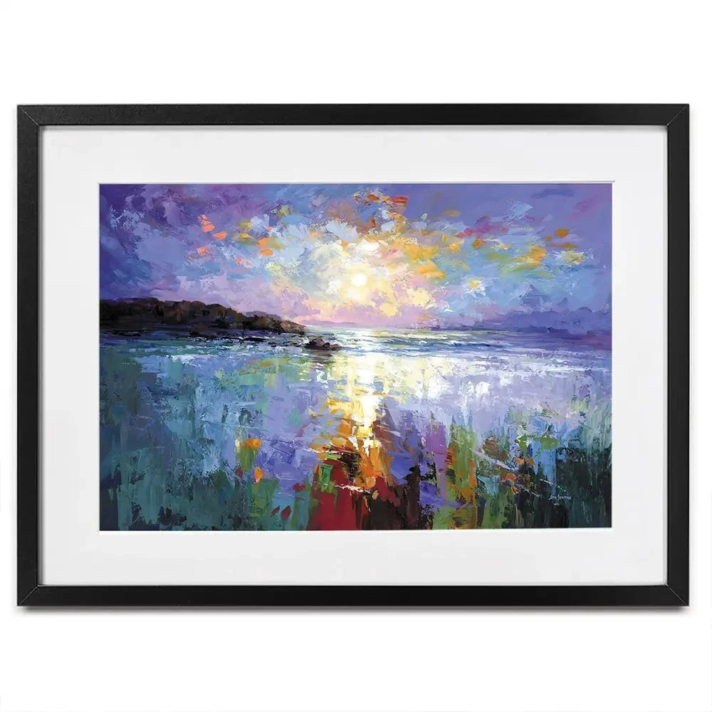 Purple Seascape Framed Art Print Purple Seascape Framed Art Print wall art product Leon Devenice