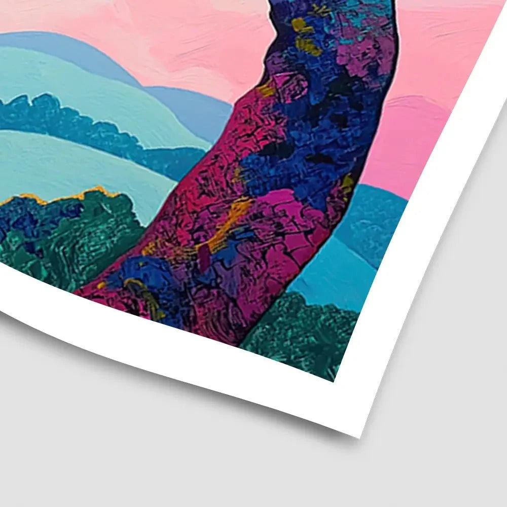 Purple Trees Pink Sunset Art Print Purple Trees Pink Sunset Art Print wall art product Gina Kelly - Independent