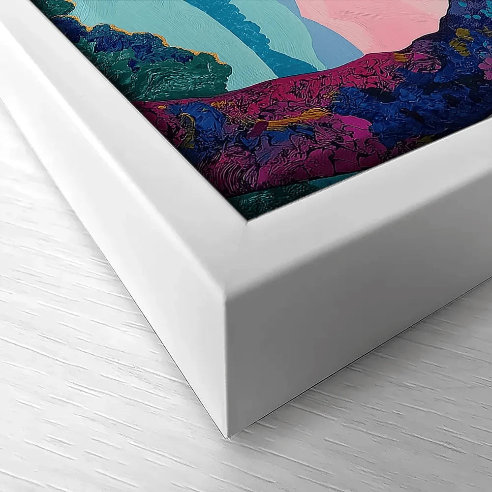 Purple Trees Pink Sunset Canvas Print Purple Trees Pink Sunset Canvas Print wall art product Gina Kelly - Independent