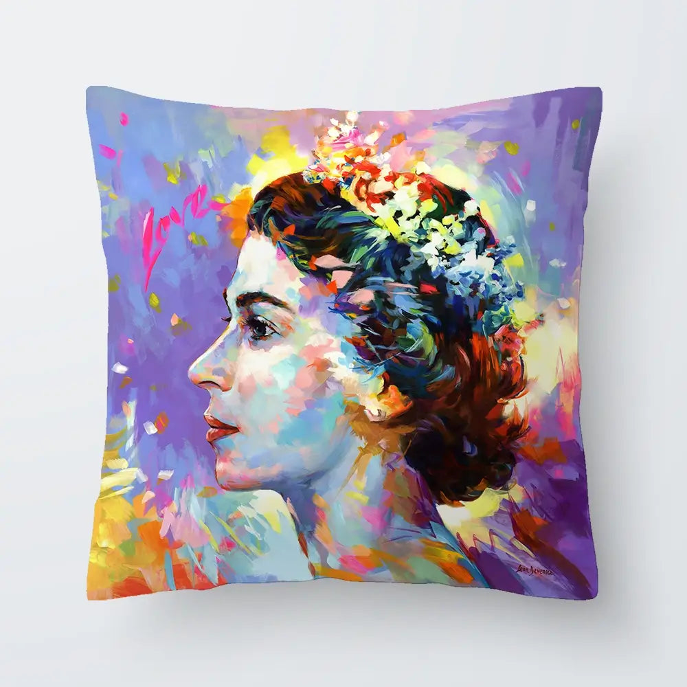 Queen Elizabeth Cushion Queen Elizabeth Cushion wall art product Leon Devenice