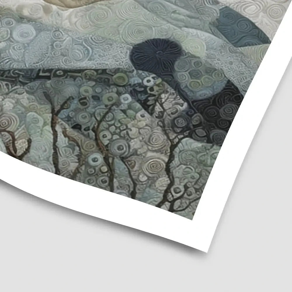 Quilted Winter Landscape 1 Art Print Quilted Winter Landscape 1 Art Print wall art product RileyB - Independent