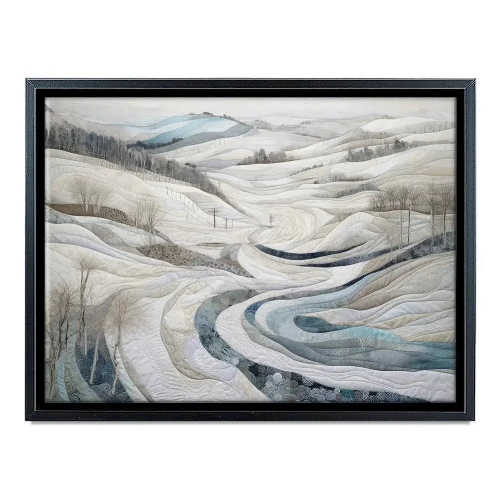 Quilted Winter Landscape 2 Canvas Print Quilted Winter Landscape 2 Canvas Print wall art product RileyB - Independent