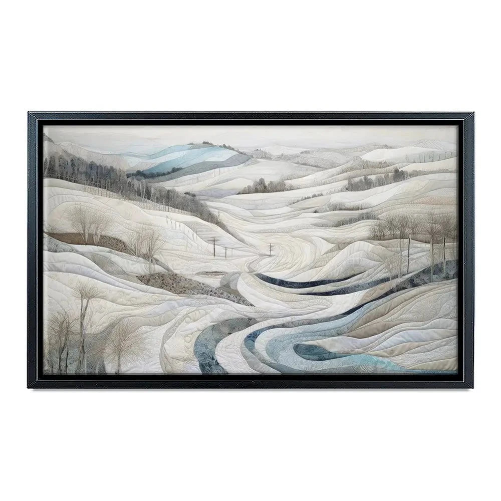 Quilted Winter Landscape 2 Canvas Print Quilted Winter Landscape 2 Canvas Print wall art product RileyB - Independent