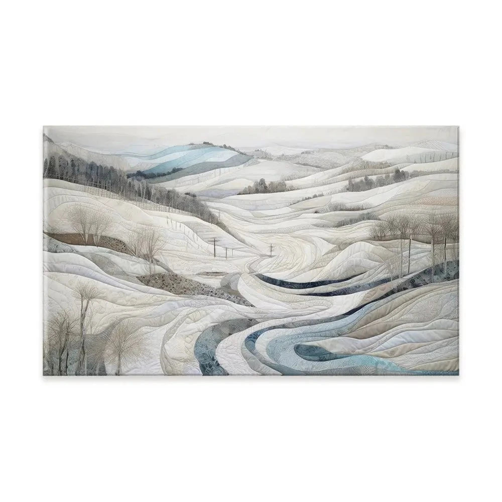Quilted Winter Landscape 2 Canvas Print Quilted Winter Landscape 2 Canvas Print wall art product RileyB - Independent
