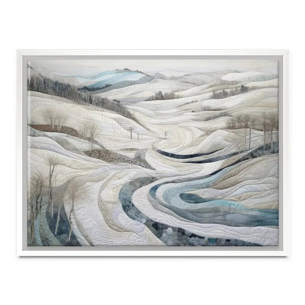 Quilted Winter Landscape 2 Canvas Print Quilted Winter Landscape 2 Canvas Print wall art product RileyB - Independent