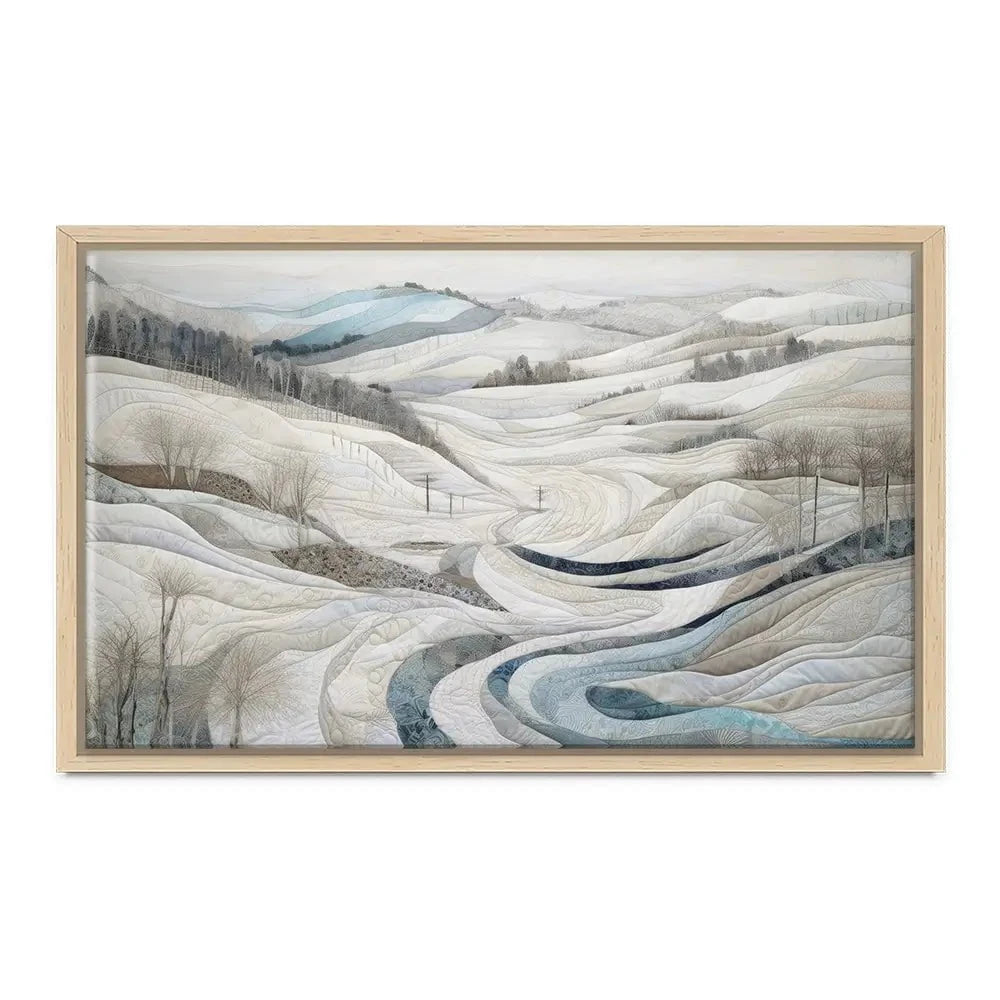 Quilted Winter Landscape 2 Canvas Print Quilted Winter Landscape 2 Canvas Print wall art product RileyB - Independent