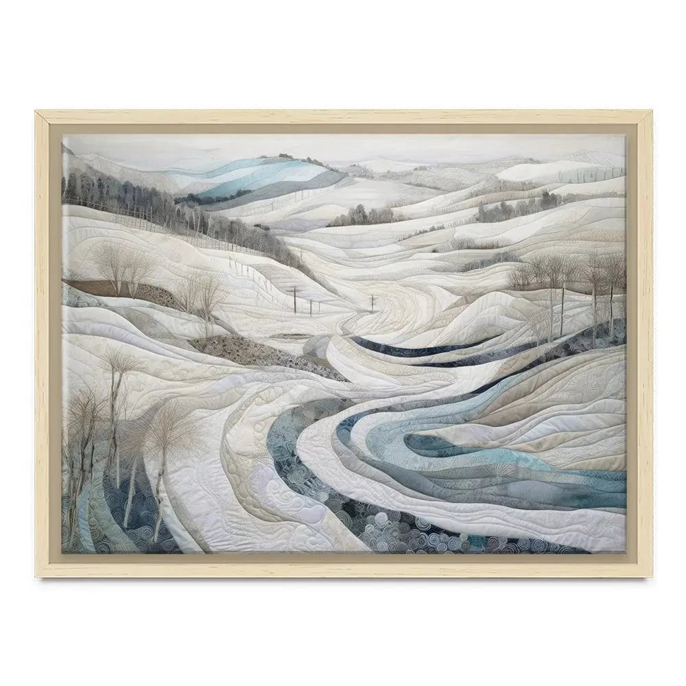 Quilted Winter Landscape 2 Canvas Print Quilted Winter Landscape 2 Canvas Print wall art product RileyB - Independent