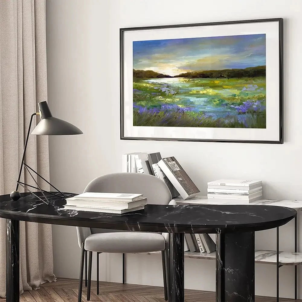 Radiant Evening Framed Art Print Radiant Evening Framed Art Print wall art product Sheila Finch