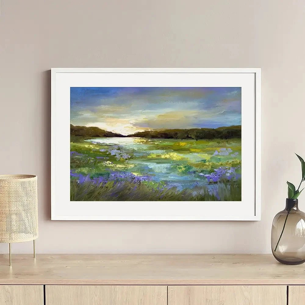 Radiant Evening Framed Art Print Radiant Evening Framed Art Print wall art product Sheila Finch