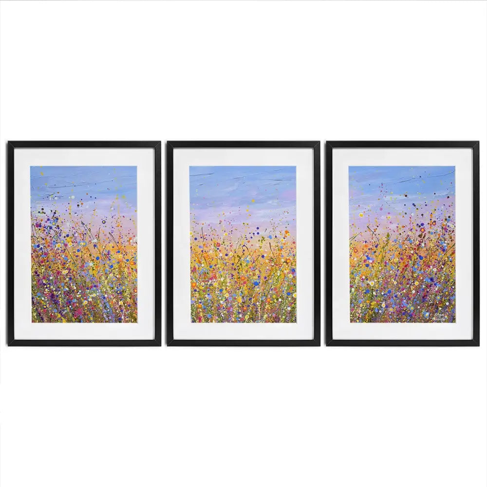 Radiant Meadow Framed Art Print Trio Radiant Meadow Framed Art Print Trio wall art product Olga Tkachyk