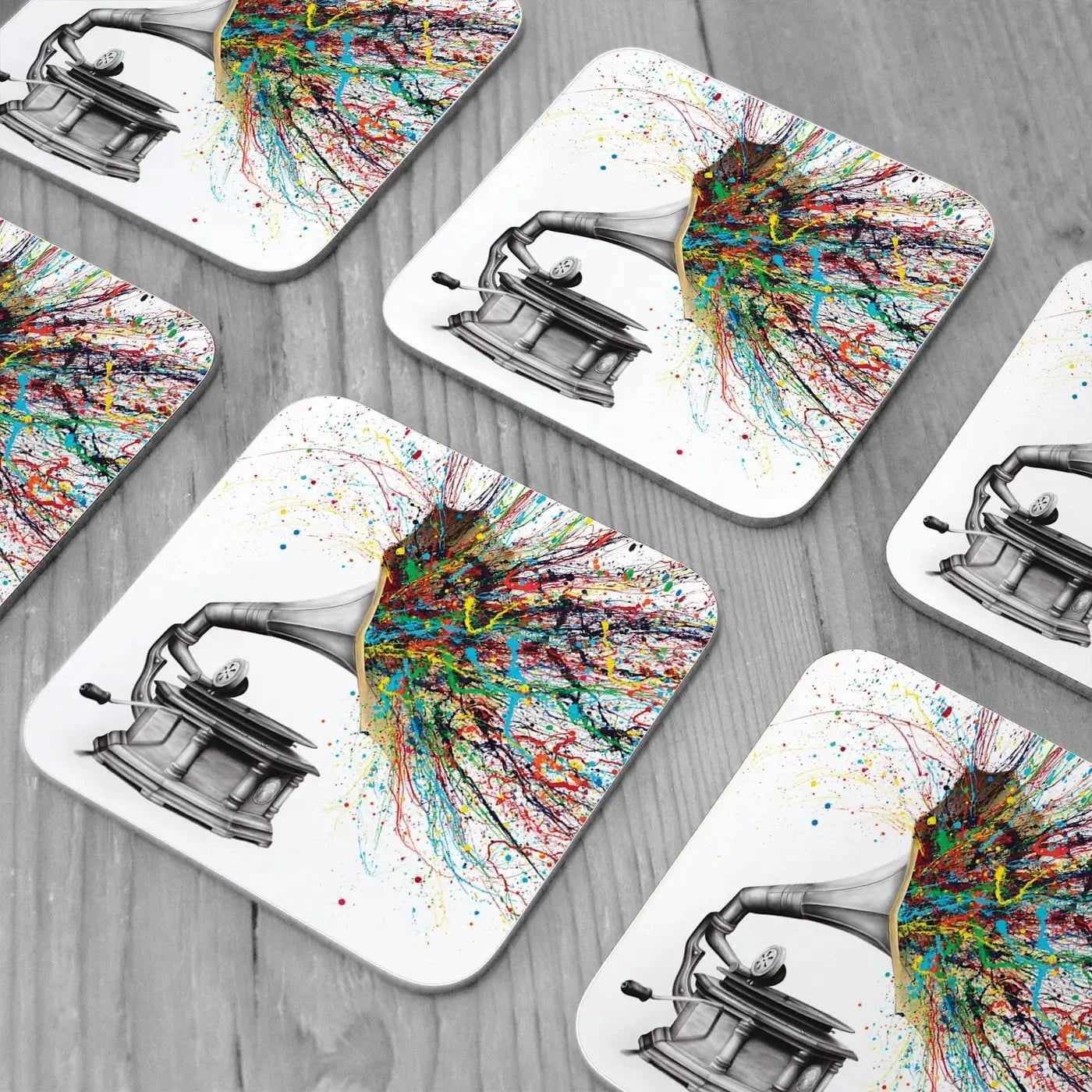 Radical Rhapsody Coaster Set Radical Rhapsody Coaster Set | Radical Rhapsody Art Coasters wall art product Ashvin Harrison