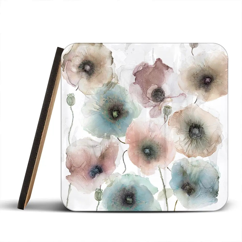 Rain Drenched Poppies Coaster Set Rain Drenched Poppies Coaster Set wall art product Carol Robinson