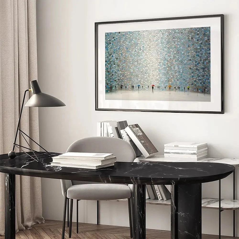 Rain Symphony Framed Art Print Rain Symphony Framed Art Print wall art product Ekaterina Ermilkina